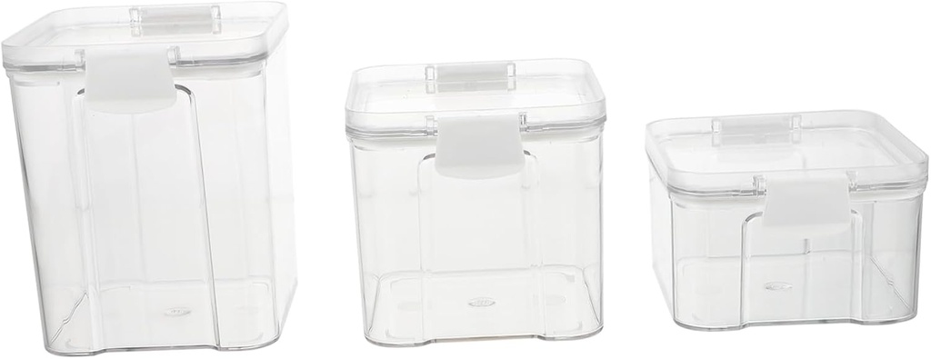 PRETYZOOM 3pcs Candy Jar Storage Bins Lunch Containers Cookie Jar Empty Storage Containers