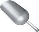 Cabilock 1pc Zinc Alloy Food Scoop Medium Kitchen Shovel for Flour Rice and More Ergonomic Handle Smooth Edges Versatile Use Cooking and Baking Mirror Finish