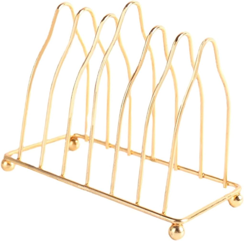 STOBAZA Triangle Plate Rack Organizer Iron Plate Holder for Kitchen Accessories Decorative Wear-Resistant for Home Use