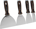ROLLINGDOG 4PC Putty Knife Set(1.5",3",4",6") - Putty Knives Spackle Knife Great for Putty Scraper, Cleaning, Spreading on Drywall Repairs