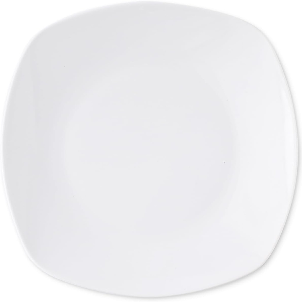 The Cellar Basics Soft Square Dinner Plates, Set of 4, Created for Macy's - White