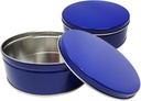 Zelica Premium Cookie Tins with Lids | Sleek Royal Blue Color | Candy Container (2 Pack)