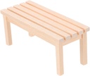 Dollhouse Wooden Garden Bench Miniature: Mini Garden Bench Photo Prop Wooden Fairy Garden Furniture Ornaments Fairy Table Chair for Dollhouse Accessories