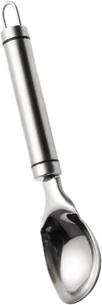 Alipis Ice Cream Scoop Long Handle Stainless Steel Ice Cream Spoon for Cone Salad Spoon