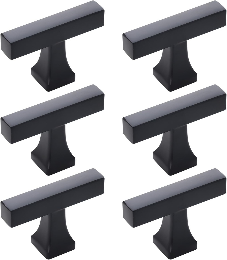 NEGS Matte Black Cabinet pulls Black Matte Cabinet pulls Black pulls for cabinets Cabinet pulls Matte blackmatte Black Cabinet Handles Matte Black Drawer pulls (6, Matte Black, 2 inch)
