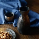 Sake Set Sake Set Cups Japanese-Style 5 Piece Ceramic Wine Glass Set, Quaint Temperament, Frosted Texture, for Warm/Cold Sake Service,