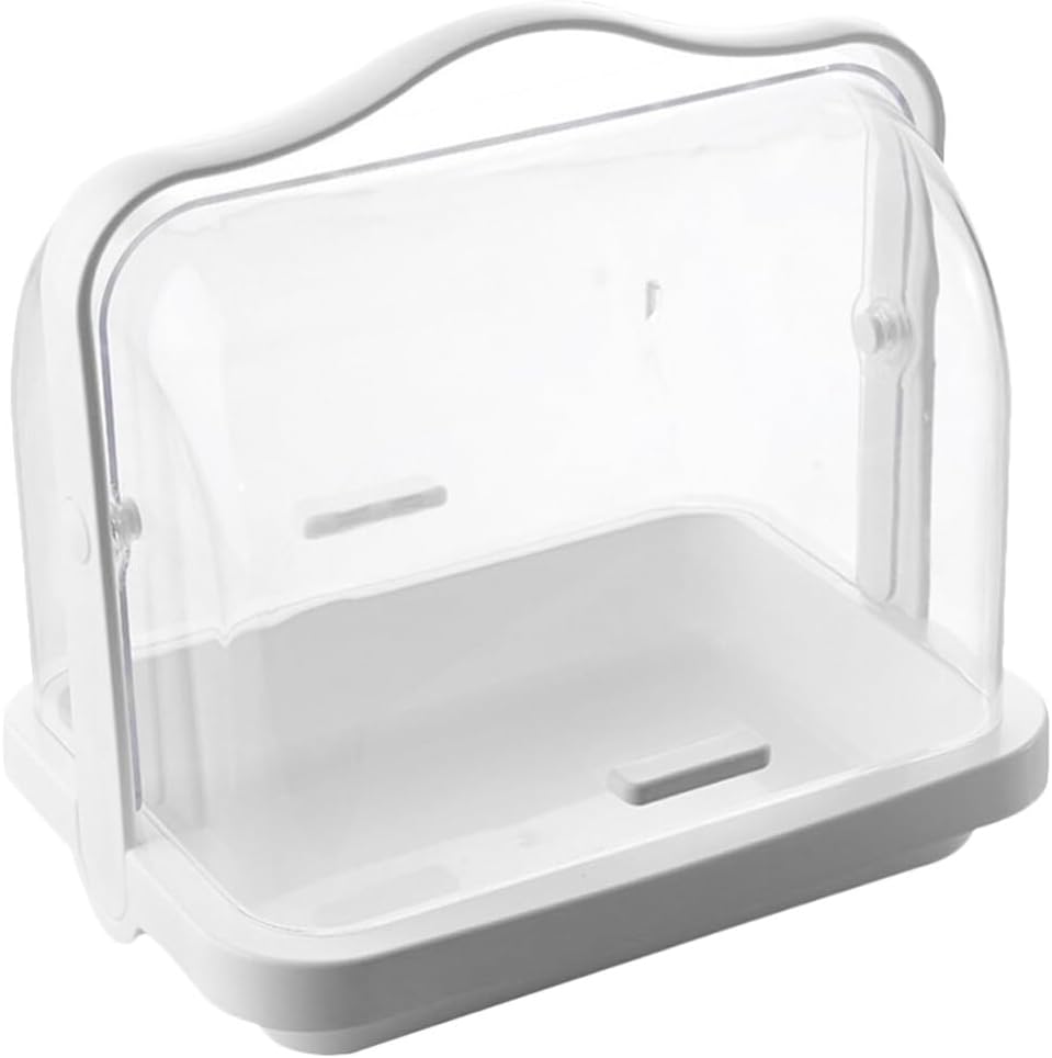 Cabilock Transparent Cake Display Box Lid Dessert Food Tasting Holder for Weddings Parties and Bakeries Sturdy Storage for Breads and Treats