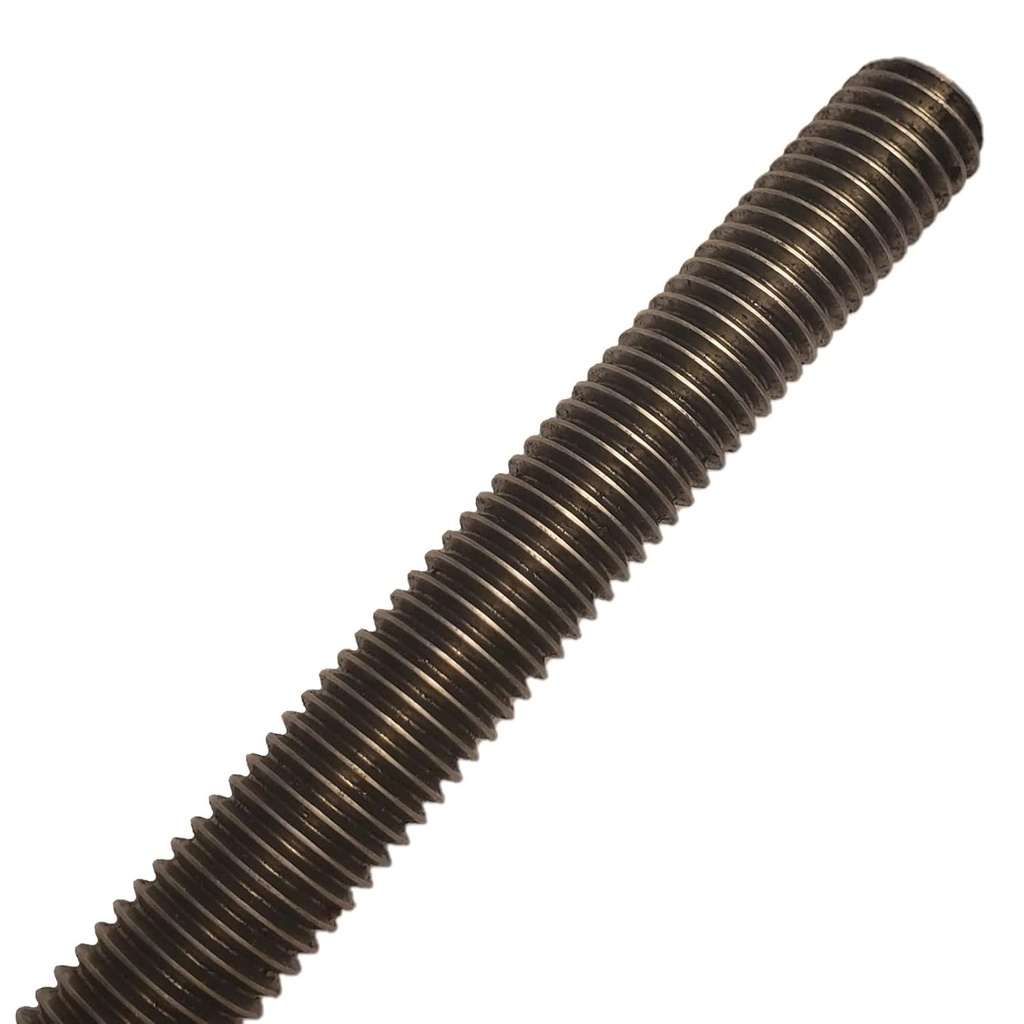 Fasteners Plus A307 Fully Threaded Rod, 1/2" Diameter, 13 Thread Size, 24" Length, Right Hand Threads Designed for Hanging Fixtures, Sprinklers, Lights - Plain Finish