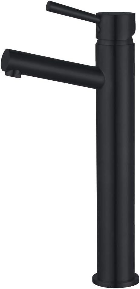 Kingston Brass LS8410DL Concord Vessel Faucet, Matte Black, 4.81 x 2.19 x 12.88