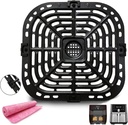 6Quart Upgraded Food Grade Material Crisper Tray for Instants Vortex Plus Air Fryer, Air Fryer Grill Insert Pan Plate Rack for Instants 5.7QT 6QT Air fryers, Nonstick, Dishwasher safe