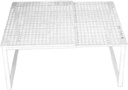 Expandable Cabinet Storage Shelf Stand Riser Nonslip Cupboard Organizer Rack Adjustable for Plates Household Bedroom Cups- White 27 to 38cm
