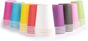 Party Disposable Cups, Paper Cups For ，Weddding & Party Cups 8oz (Multicolor 50pcs)