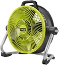 RYOBI ONE+ 18V Cordless Hybrid WHISPER SERIES 14 in. Air Cannon Fan (Tool Only), PCL813B, GREEN