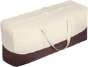 Vailge Outdoor Cushion Storage Bag Water-Resistant Patio Cushion Cover Storage Bag，Dustproof Christmas Tree Storage Bag Rectangular Patio Storage Bag for Outdoor Cushions - Standard,Beige & Brown