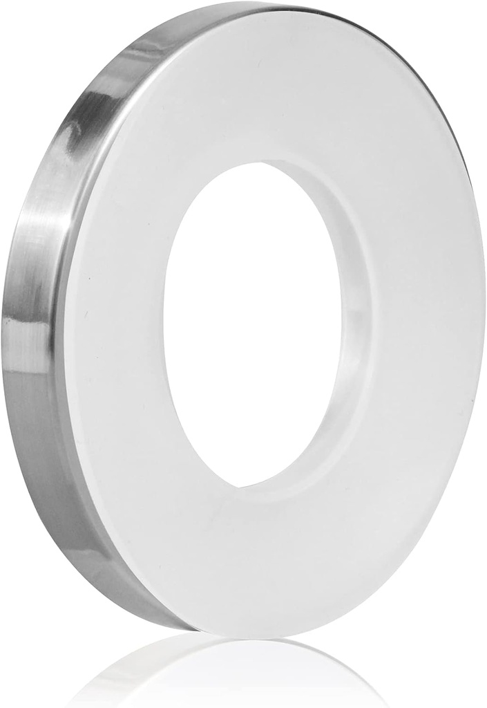 Vessel Sink Mounting Ring for Home Bathroom Glass Vessel Sink Base Mounting Ring by Plastic,Silver Compatible with VIGO, Aquaterior Inside Diameter: 1.58"