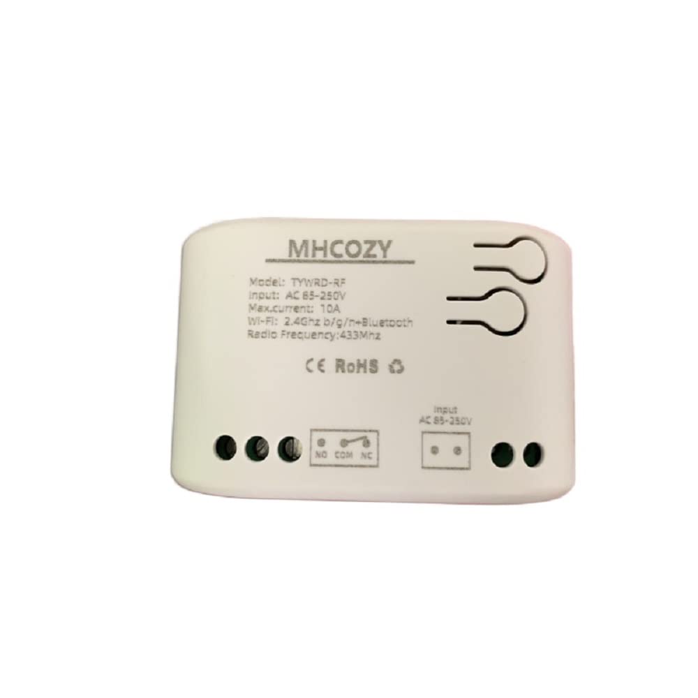 Updated WiFi Wireless Smart Switch Inching Self-Locking Relay Module,be Applied to Access Control,DIY WiFi Garage Door Opener (Smart Life app 1CH 85-250v)