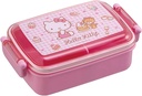 Skater Hello Kitty Bento Lunch Box (15oz) - Cute Lunch Carrier with Secure 2-Point Locking Lid - Authentic Japanese Design - Durable, Microwave and Dishwasher Safe - Sweet