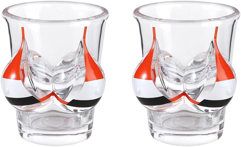 Ibluelover 2 Pieces Shot Glasses Bikini Bust 3D Shot Glass Funny Body Shape Wine Glasses Transparent 53ml Beverage Cups Glassware Bar Decoration Cup Bachelor Party Cocktail Whiskey Glass