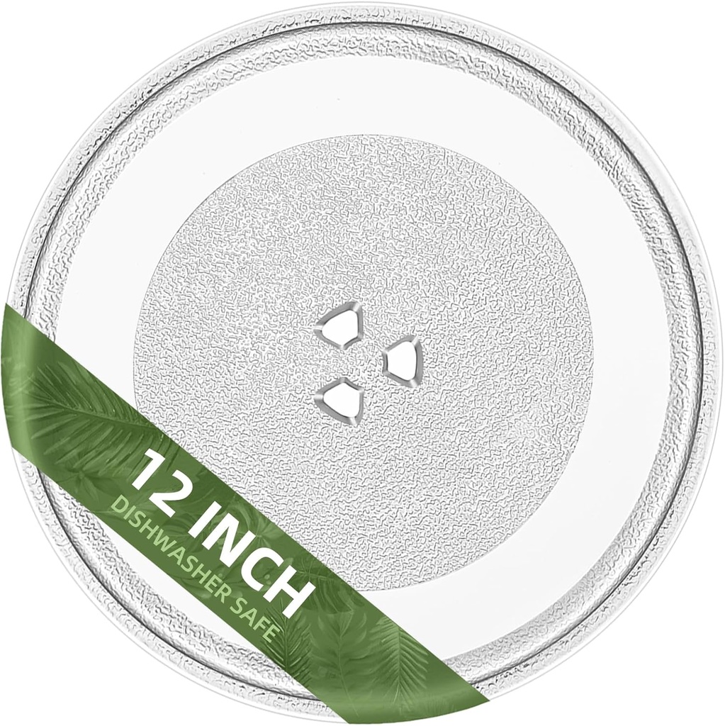 12" Whirlpool Microwave Glass Plate Replacement W11367904 W11291538 W10337247 W11443145, Compatible with Whirlpool Microwave Glass Turntable Plate WMH31017 WML55011 Whirlpool 12 Inch Microwave Plate