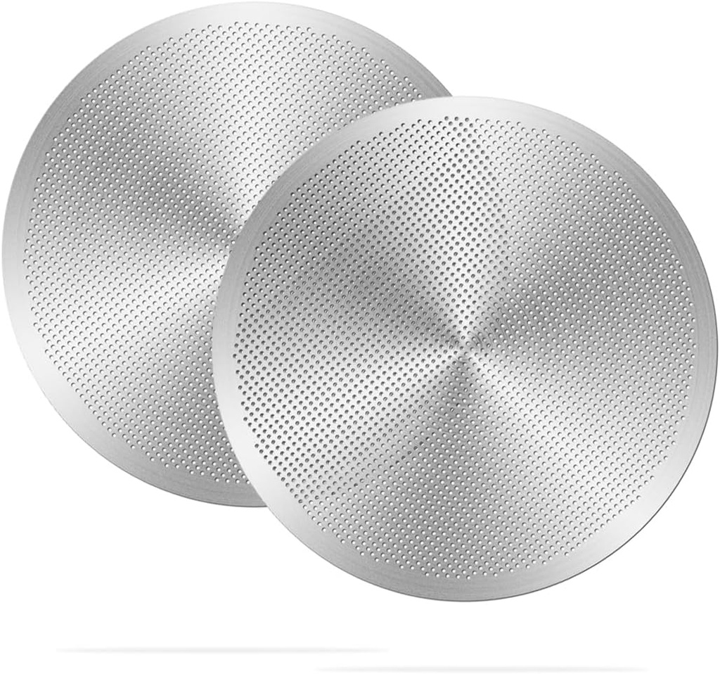 Metal Coffee Filters Compatible with Aeropress XL Espresso Coffee Maker Accessories 2 Pack Reusable Stainless Steel Coffee Filter Replacement Parts
