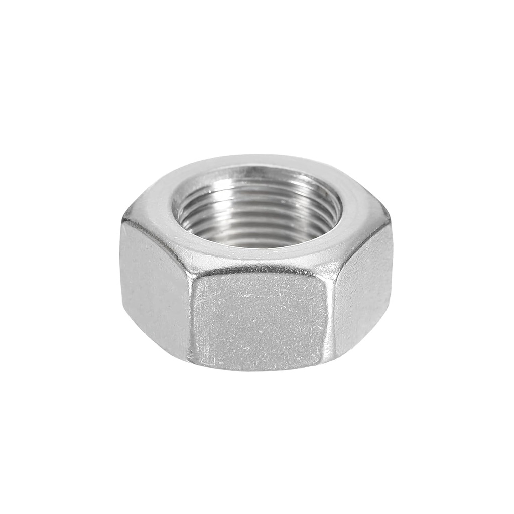 METALLIXITY Hex Nuts (M20x1.5mm) 1Pcs, 304 Stainless Steel Metric Fine Thread Hexagon Nut Hardware - for DIY Home Repair Machinery, Silver