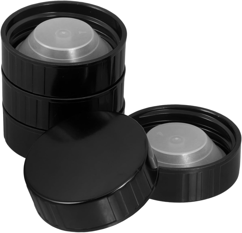 STOBAZA 15pcs Quality Plastic Sturdy Screw Caps for Round Glass Beer Bottles Growler Caps