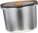 Cabilock Air-tight Storage Jar Food Storage Canister Stainless Steel Food Jar for