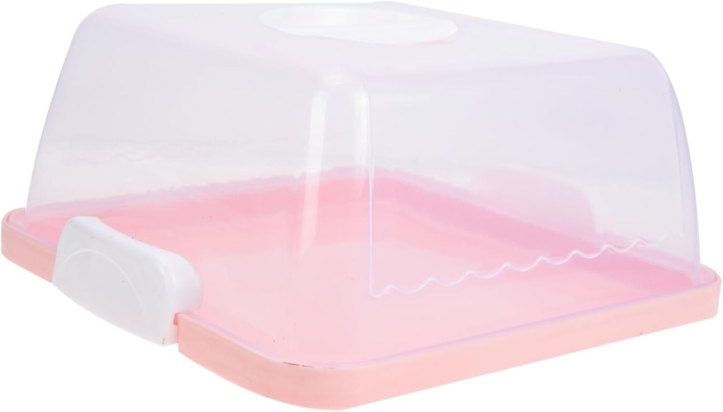 Portable Cake Carrier with Lid Plastic Cake Container with Handle Storage for Cakes Desserts and More Convenient and Reusable Design for
