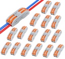 Nyamah Sales Wire Clip Connector, Universal Connection Terminals, Circuit Inline Splices Electric Connectors, Quick Connect & Freely Assemble Electrical Splicing Kit for Compact (2 In 2 Out, 12)