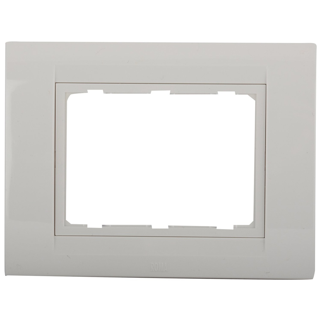 ANCHOR Polycarbonate Roma 3 Module Tresa Plate (Standard Size, White)