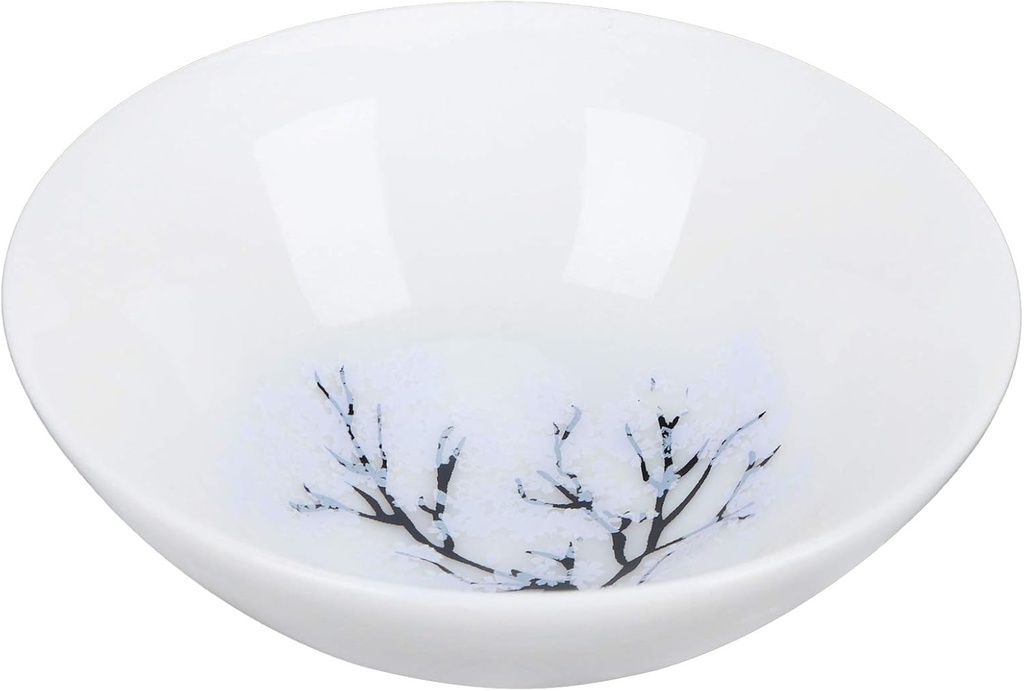 Joyzan Temperature Color Changing Bowl, Japanese Cold Hot Sakura Sake Cup Porcelain Soup Soy Sauce Dipping Teacup Plates Serving Condiment Dish Magic Change Tea Wine Cherry Plum Blossoms Ceramic 70ml