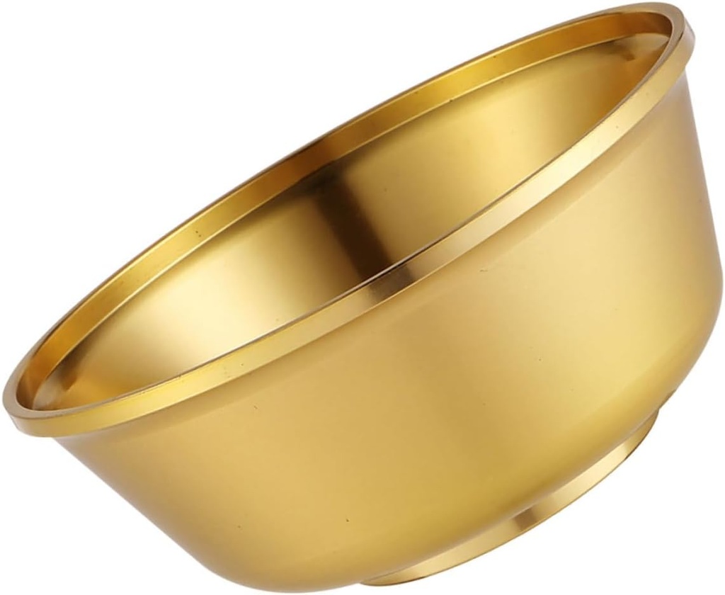 Ciieeo Practical Metal Offering Bowl Smooth Brass Cup for Buddhist Rituals Decorative Home Accessory for Family Friends Multi-use Ceremony Decor