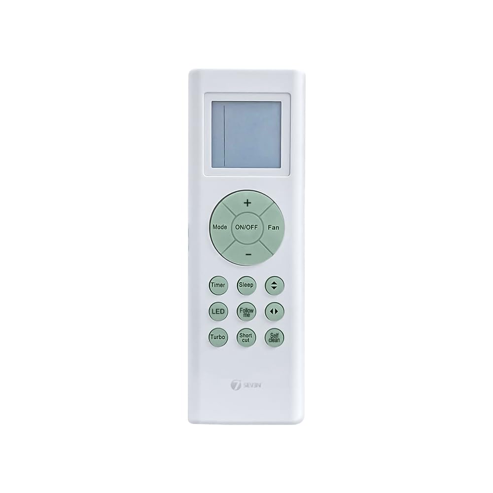 7SEVEN® Compatible with Blue Star AC Remote Control 201A Model Suitable for 1 1.5 2 Ton Spilt and Window Air Conditioner – Match Keys Exactly with Existing Remote Function