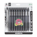 Zebra Pen Z-Grip Retractable Ballpoint Pen, Black Ink, 1.0mm, 18-Pack