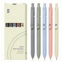 FIOVER Gel Pens 5pcs 0.5mm Quick Dry Black Ink Fine Point Pens