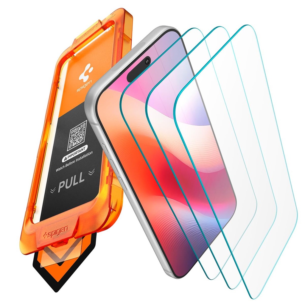 Spigen AlignMaster S Tempered glass for iPhone 18 Pro / 17 Pro