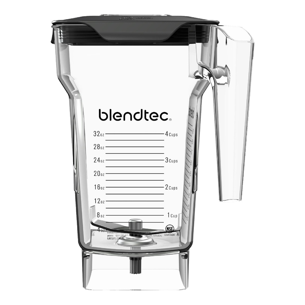 Blendtec 75oz FourSide Jar, 32oz Blending Capacity, Clear