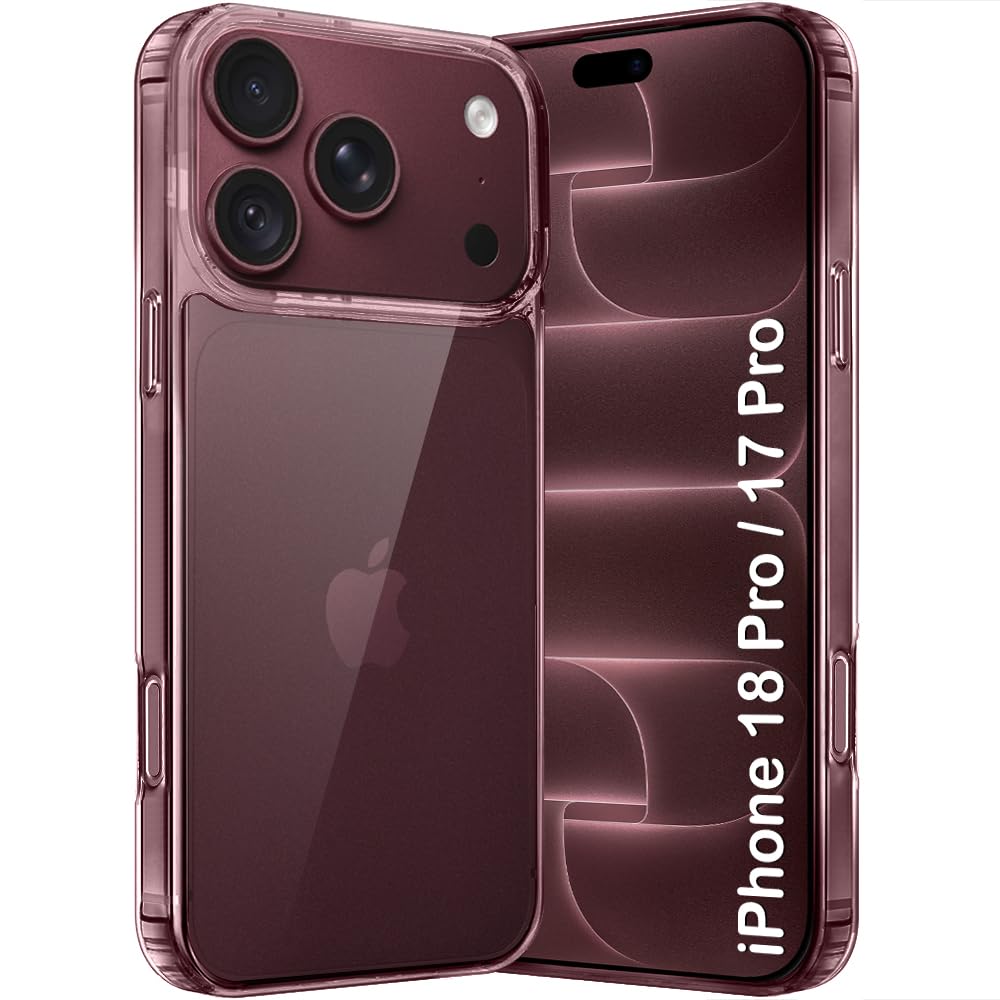 TheGiftKart Ultra-Hybrid Crystal Clear Back Case Cover for iPhone 18 Pro / 17 Pro | Shockproof Design | Camera Protection Bump | Hard Clear Back | Bumper Cover Case (PC & TPU, Transparent)