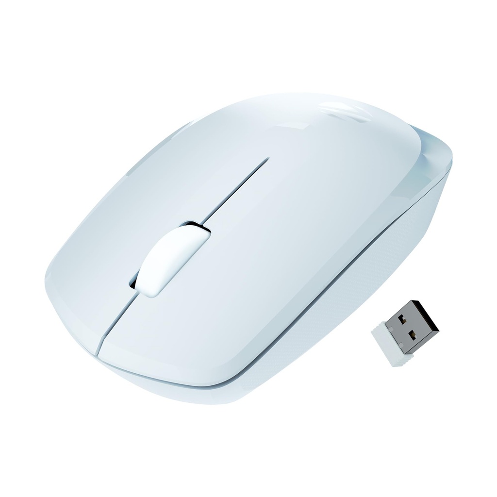 Zebronics Wireless Mouse, 2.4GHz, 3200 DPI, 3 Buttons, Comfortable & Ergonomic, USB Nano Receiver, On/Off Switch, Power-Saving Mode, Works on Most Surfaces, for Mac | Laptop | Computer (Freego, Blue)