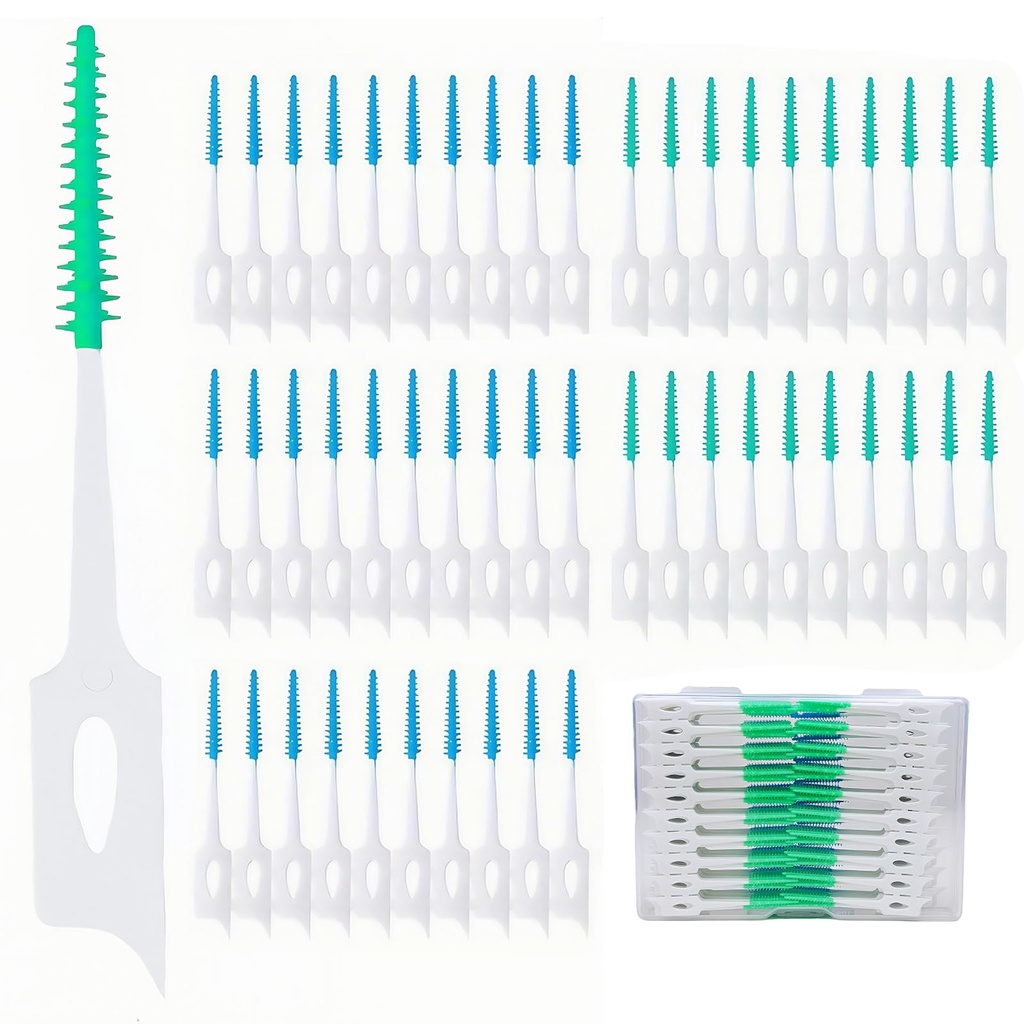 300 Pack Dual-Use Interdental Brushes,Disposable Dental Picks