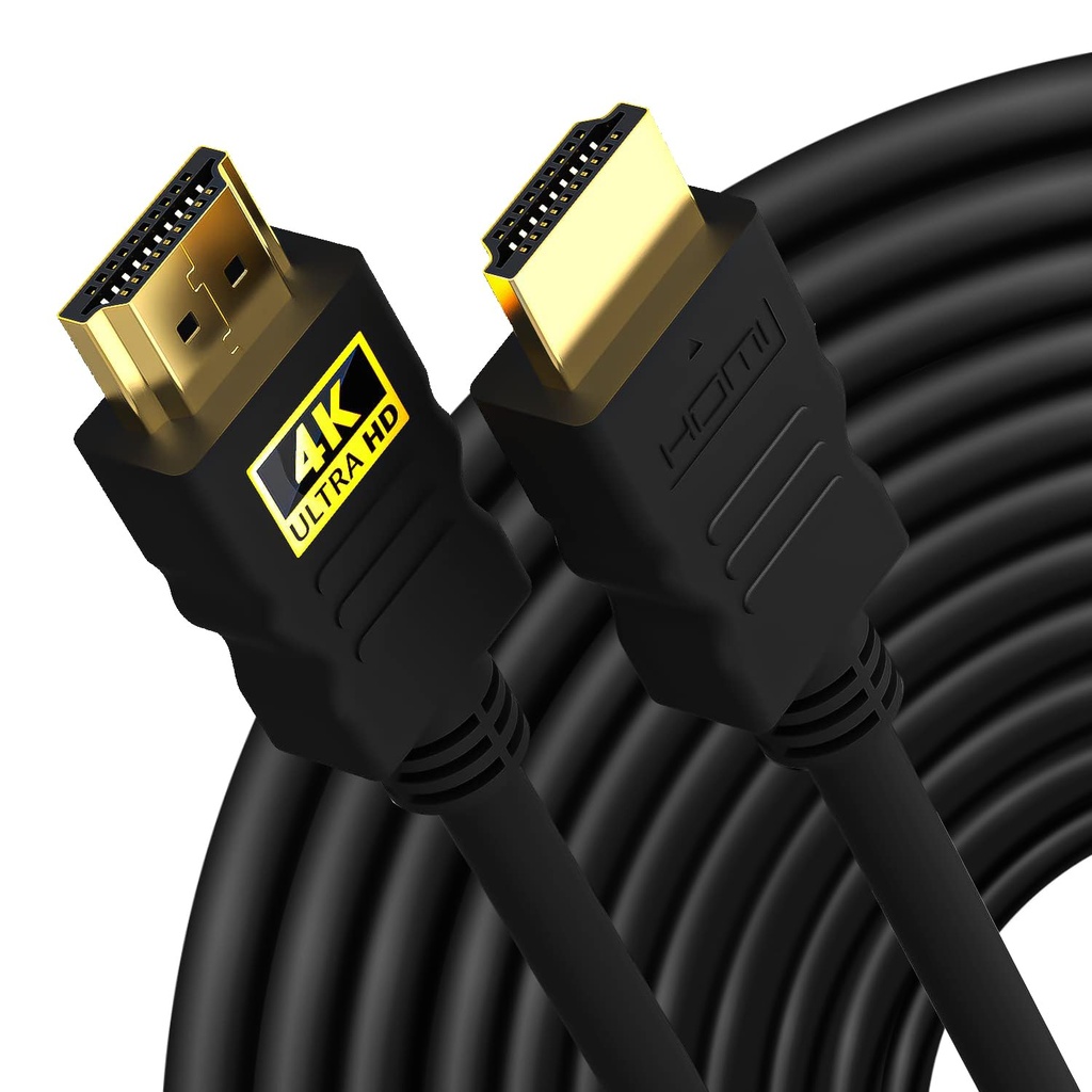 Sounce 10 Meter High-Speed HDMI Cable - Hdmi Arc Enabled | 64 Gbps | 4K 120Hz | 1080P 240Hz | Strong & Durable | Supports Up To 32 Audio Channels | Gold Plated | 10 Meter, Black (Pack of 1)