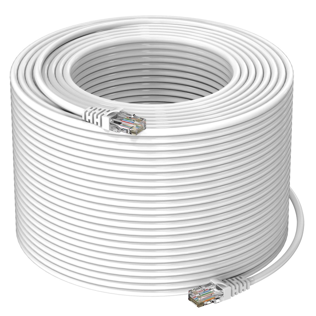 Sounce Cat6 Ethernet Cable 100M 10Gbps LAN Cable RJ45, White