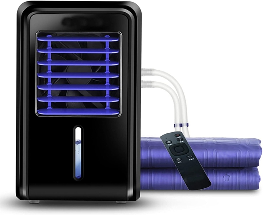 Mattress Cooler Air Conditioning Water Cooling Mattress System, Bed Cooling Mattress Pad - Individual Temperature Control Mattress Evaporative Cooling Toppe (Color : Single)