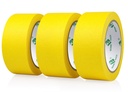 BOMEI PACK 3 Pack Yellow Painters Tape, 2 inch x 30yds, Premium Painting Masking Tape, Clean Release Paper Tape for Home and Office