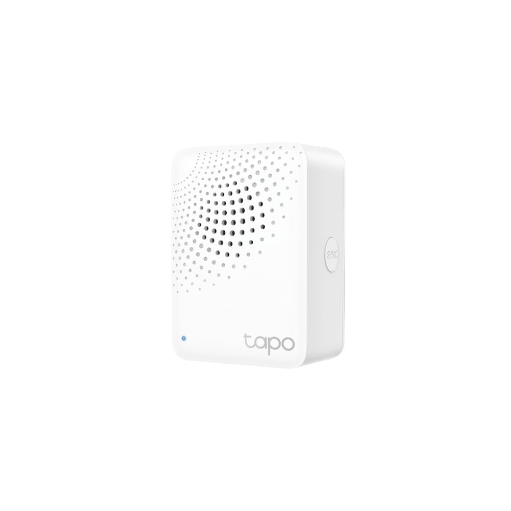 TP-Link Tapo H100 IoT Smart Hub with Chime | Smart Alarm and Doorbell | Smart Actions with Sensors, Switches & Buttons | Connect with up to 64 smart devices, Compatible with Alexa, Assistant, WiFi