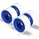 VOTMELL 4 Rolls 3/4 Inch(W) X 520 Inches(L) Teflon Tape for Plumbers, PTFE Thread Seal, Pipe Sealing, Shower Head - White