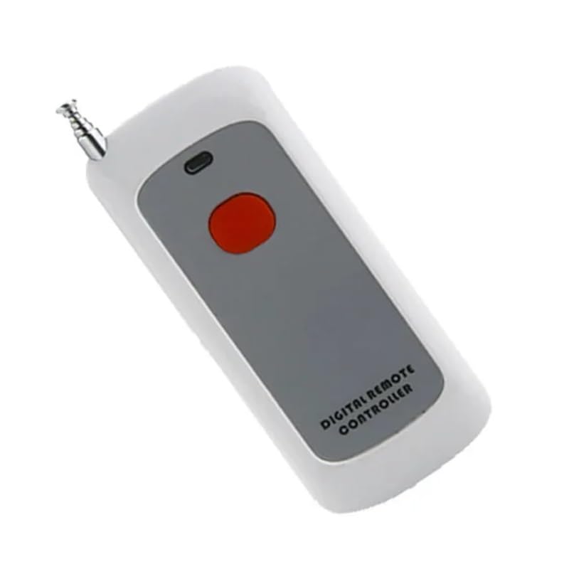 ROBOWAY 1 Button RF Remote Control, 100m Long Range Distance, 1CH Wireless Remote Control, 433Mhz RF Switches - WHITE