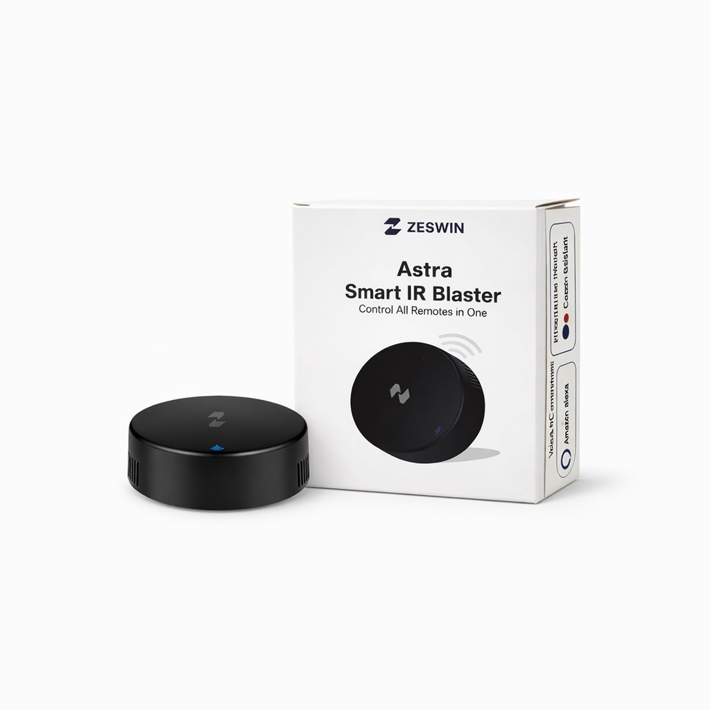 Astra Smart WiFi IR Blaster Control Hub Universal Remote for AC, TV, Set Top Box, Air Cooler & Home Theatre | Compatible with Alexa, Assistant & Siri | All-in-One Infrared Blaster