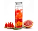 CELLO H2O Glass Water Bottle for Office & Daily Use 920 ml, Transparent | Durable & Stylish, Freezable & Fridge Safe, Leakproof Wide Mouth Leadfree Toughened Glass Water Bottle For Kitchen & Travel