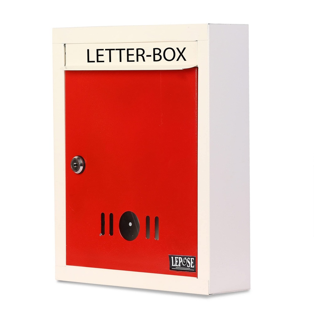 Lepose Metal Wall Mount Mail Box/Letter Box for gate and Wall (White)